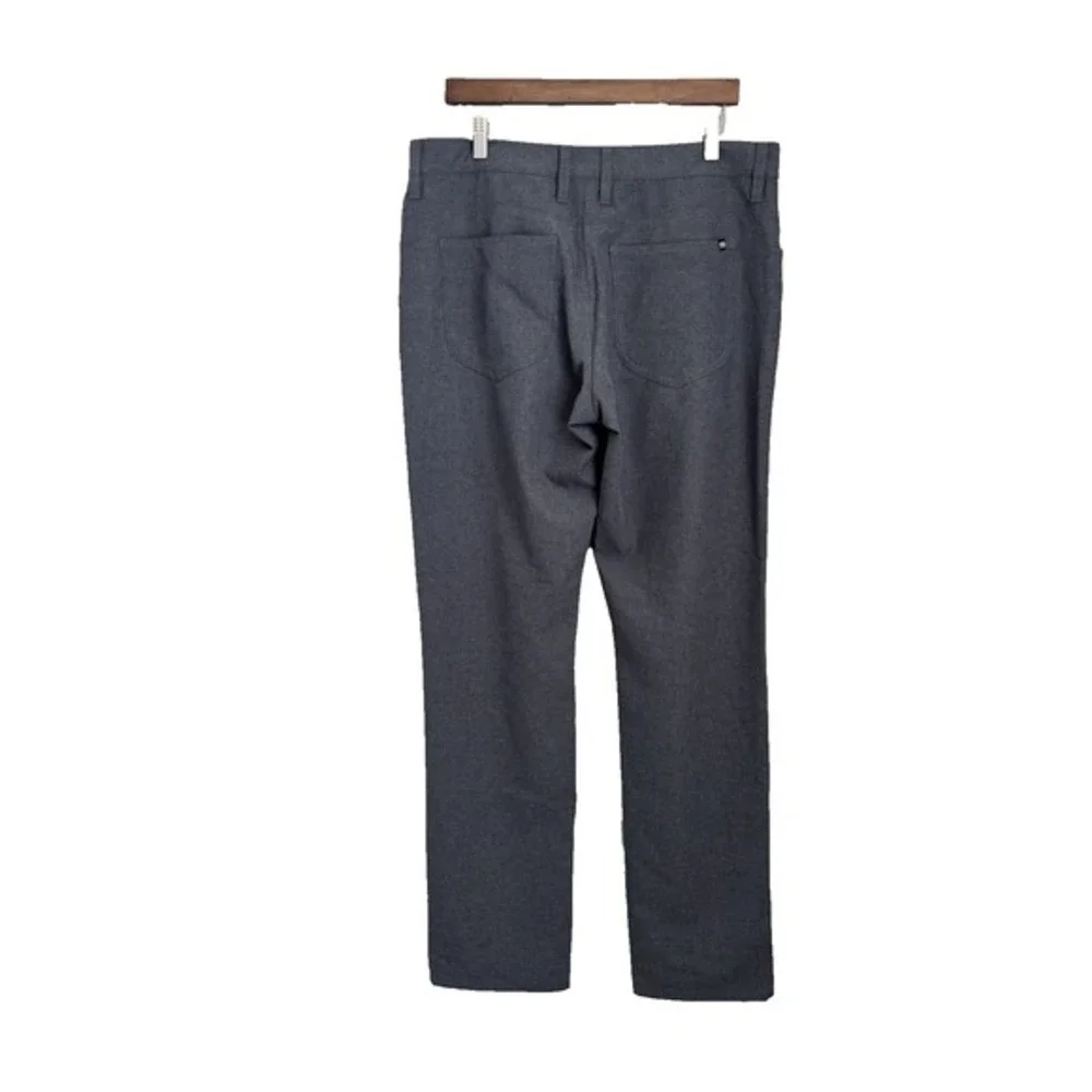 Travis Mathew Mens Golf Pants 34x32‎ Performance Heathered Gray Chino Stretch - Picture 5 of 13